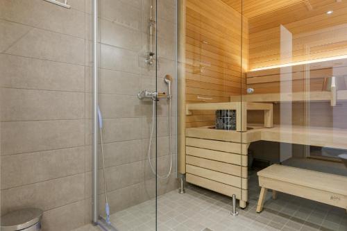 sauna, Marina Chalets 1 bedroom apartments by Hiekka Booking - sisältää liinavaatteet ja loppusiivouksen (Marina Chalets 1 bedroom apartments by Hiekka Booking - sisaltaa liinavaatteet ja loppusiivouksen) in Kalajoki