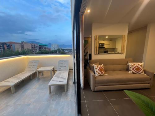 Loft con terraza amoblado Alamos Pereira