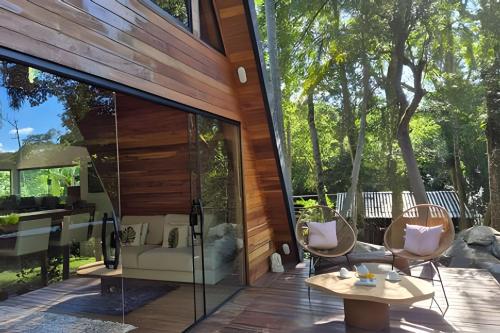 Cabana Renascer - Refúgio em Condomínio (Cabana Renascer - Refugio em Condominio) in วีลามาติลเด