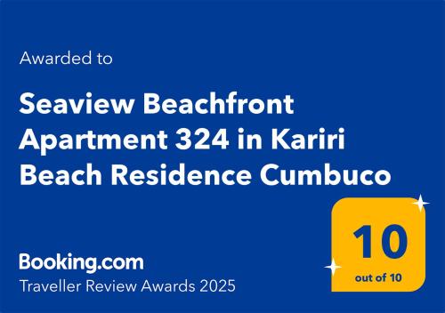 Seaview Beachfront Apartment 324 in Kariri Beach Residence Cumbuco 2