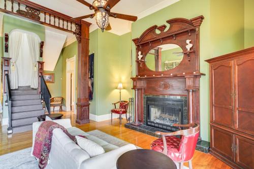 Historic Home with Fireplace and Porch Walkable Area!