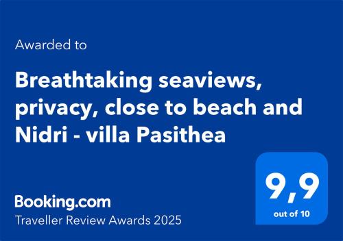 Villa Pasithea - breathtaking seaviews, infinity pool, privacy, close to the beach 2