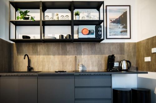 Cocina, Boardinghaus Grünefeld I W7 I modernes Apartment I P I Smart I Office (Boardinghaus Grunefeld I W7 I modernes Apartment I P I Smart I Office) in Mettingen