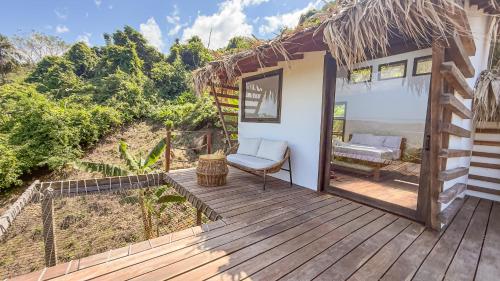 Балкон, Encanto Hostel in Guachaca