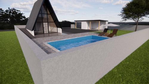 Vikendica sa bazenom HUZUR in Ostrožac