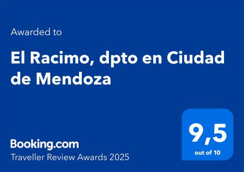 El Racimo, dpto en Ciudad de Mendoza