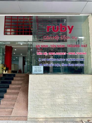 Khách sạn Căn hộ dịch vụ Ruby Thủ Dầu Một - 공용 라운지/TV 시청 구역