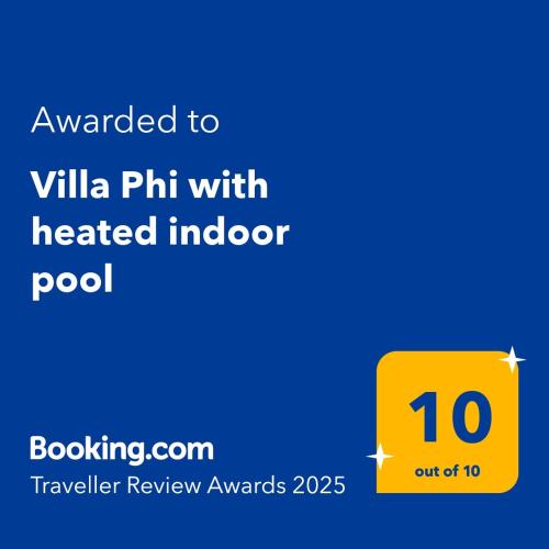 Villa Phi with heated indoor pool 5