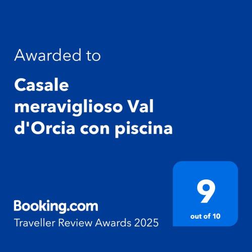  Casale meraviglioso Val d´Orcia con piscina e Sauna in Radicofani