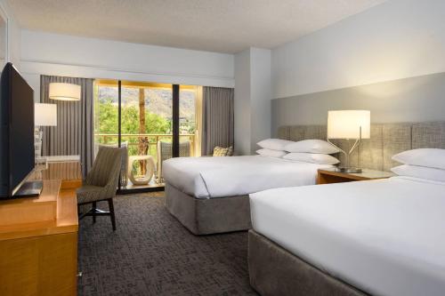 Double Room with Two Queen Beds - Pool View (No Resort Fees) room in Renaissance Palm Springs Hotel