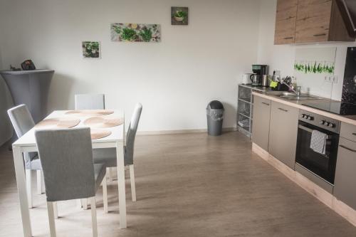 Kitchen, Pension Nickel Ferienwohnung I Waldstraße 18 Alsbach-Hahnlein in Alsbach