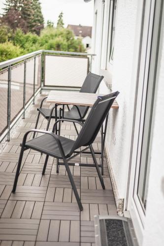 Balcony/terrace, Pension Nickel Ferienwohnung I Waldstraße 18 Alsbach-Hahnlein in Alsbach