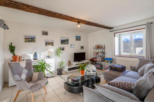 공용 라운지/TV 시청 구역, Chambres d'hôtes Chez Barbara (Chambres d'hotes Chez Barbara) in 공항