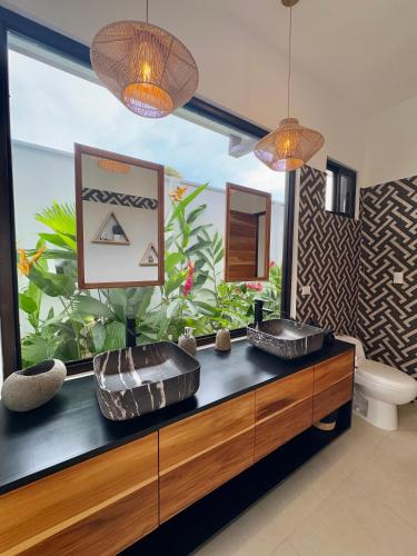 Bathroom, Gated luxury villa Bodhi 5 min walk to the beach in Puerto Viejo de Talamanca