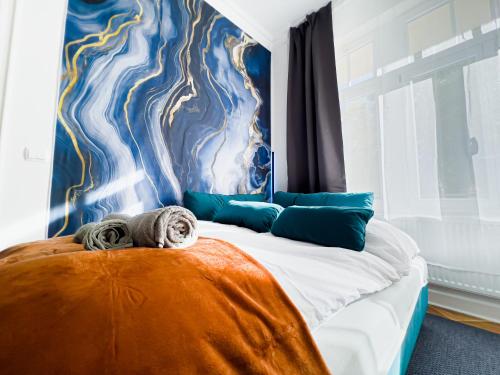 Erstklassiges Ferienapartment Citynah mit 1 Schlafzimmer - WiFi, TV, Küchenzeile, Waschmaschine&Trockner, Lipsk (zdjęcie 10)