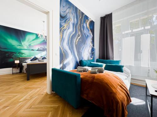 Erstklassiges Ferienapartment Citynah mit 1 Schlafzimmer - WiFi, TV, Küchenzeile, Waschmaschine&Trockner, Lipsk (zdjęcie 7)