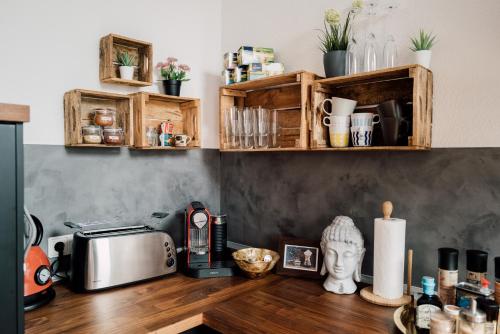 Rooftop Buddha Lounge - Ferienwohnung im Dachgeschoss in Leipzig mit Waschmaschine und Netflix, Lipsko (fotografie 8)
