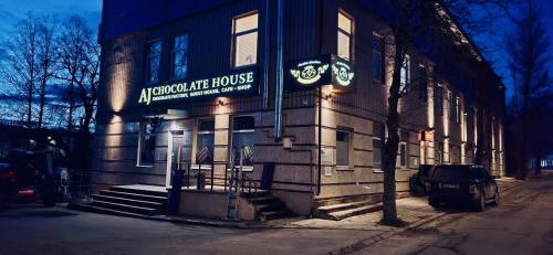Exterior view of AJ Chocolate Vilnius