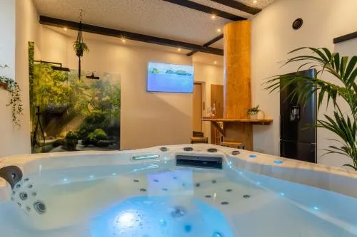 Tropical Wellness Suite I Sauna I Whirlpool I Hot Tub I TV I BBQ in Büdesheim, Deutschland