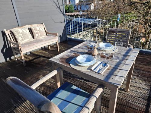 Rõdu/terrass, Ferien-Appartement in Strohn