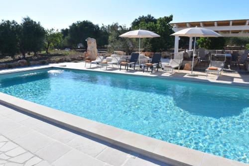 Trulli dellamore with private heated pool in Fumarola