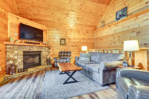 Quaint Sevierville Cabin with 2-Tier Deck and Hot Tub! - image 10