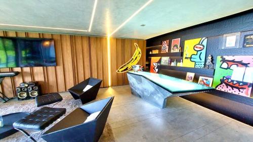 Modern house sea view in Joa in Sao Conrado