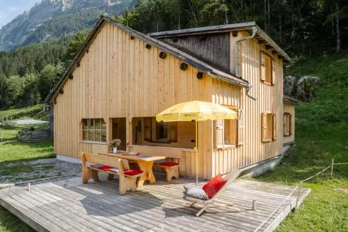 Alp Hütte Bregenzerwald in Schnepfau, Österreich