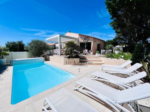 Maison de Famille - Piscine chauffée et vue sur l'Océan Atlantique gîte à louer Piédemont