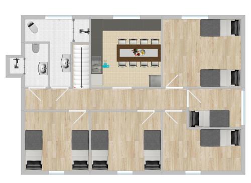 평면도, XXL Monteur Apartment Eisenach-Hörschel (XXL Monteur Apartment Eisenach-Horschel) in 카셀