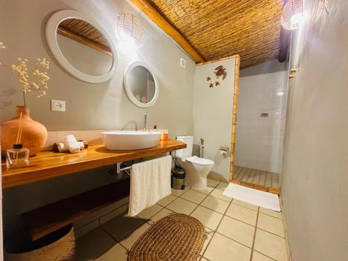 Casa de banho, Telvina Beach Lodge in Vilanculos