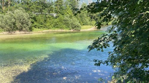 Traunrauschen in Bad Goisern am Hallstättersee, Österreich