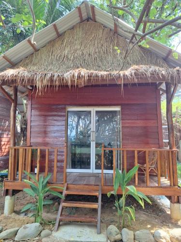 balkon/terras, Koalama Cambodia in Koh Rong Sanloem
