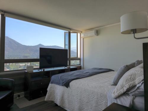 Depto Premium a pasos del Parque Arauco con aire acondicionado