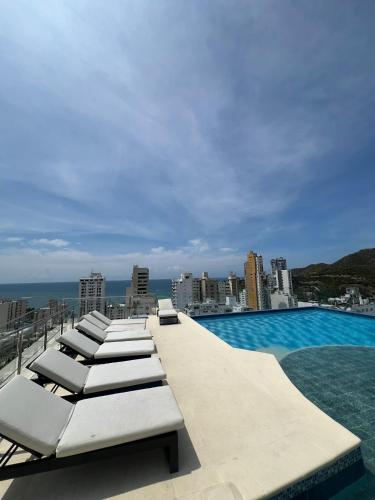 Aparta estudio para 4 personas rodadero