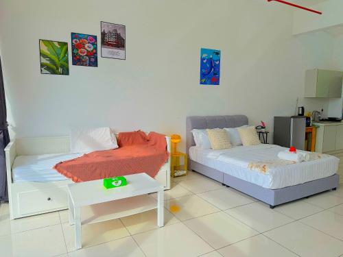 1 double bed