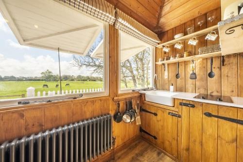 Exterior view, The Cricket Pavilion in Stiffkey