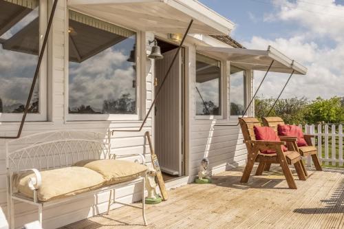 Exterior view, The Cricket Pavilion in Stiffkey