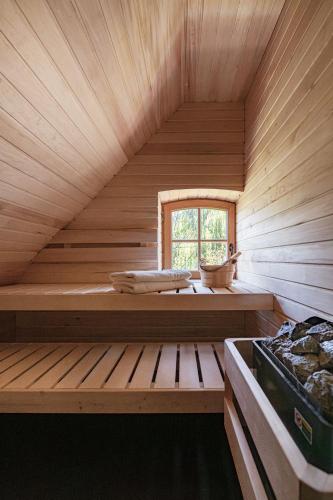 Sauna, Landhaus 1736 in Großwoltersdorf