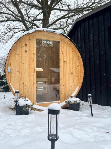 Wunderschönes Chalet mit Gästehaus in der Natur mit Fass-Sauna, Sangerhausen (foto 6)
