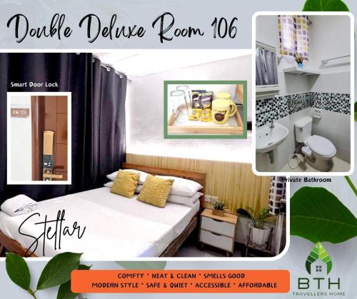 1 double bed