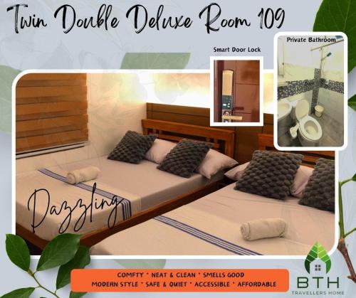 2 double beds