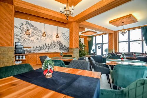 餐厅, Apartamenty Pod Tatrzańskim Niebem (Apartamenty Pod Tatrzanskim Niebem) in 班斯卡维兹纳