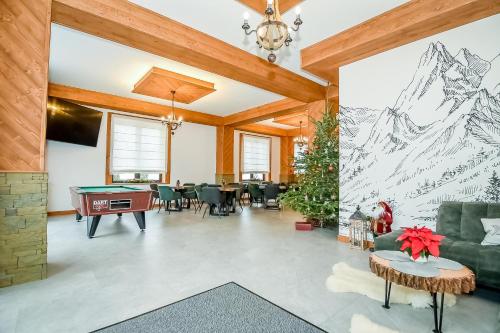 餐厅, Apartamenty Pod Tatrzańskim Niebem (Apartamenty Pod Tatrzanskim Niebem) in 班斯卡维兹纳