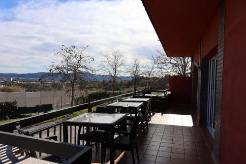 Erkély/terasz, El Cedre Blau Vivienda con piscina en Granollers in Granollers