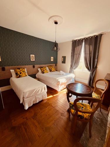 Chambre, familiale, vue sur le jardin
