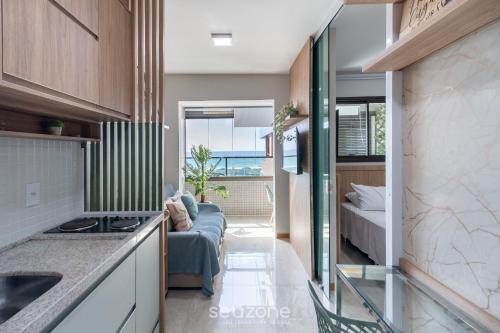 ห้องครัว, SOA - Condomínio a 300m da Praia dos Artistas em Salvador (SOA - Condominio a 300m da Praia dos Artistas em Salvador) in อิไตการา