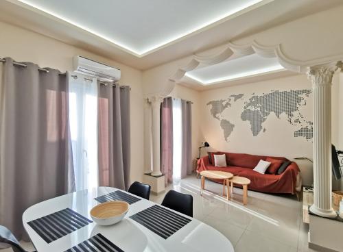 Contemporary 2BD apt with terrace Historic center, Atény