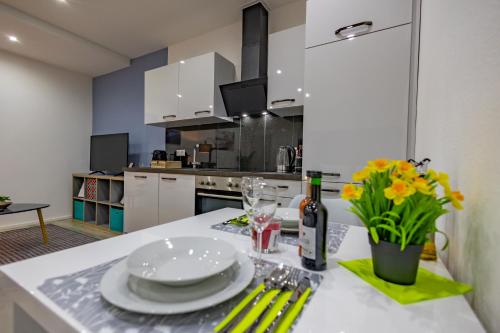 HANNIBAL - Design Studio-Apartment Tulpe 9, Parkplatz, Küche, HighSpeed-WLAN, Wolfsburg (fotografie 11)