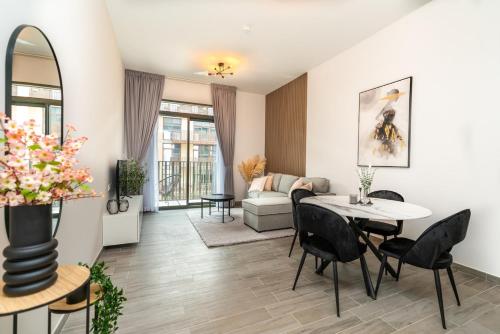 Sleek & Modern 1BR with Luxury Pool in JVC, Dubai